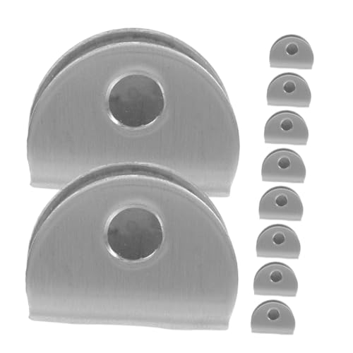 MOTHNUR 10 Stück Teiliges Edelstahl Spiegelhalter Clips für Rahmenlose Glas Badezimmerspiegel Rostfrei Stabiler Halt Einsetzbar für Wandmontage in Bad Hotel Salon von MOTHNUR