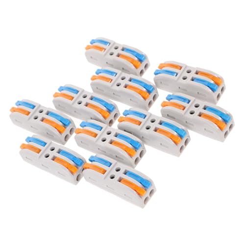 MOTHNUR 10 Stück Teiliges Elektrische Kabelverbinder Schnellverbinder aus Kupfer und Nylon Wiederverwendbare Isolierte Steckklemmen für Haus Fahrzeugverkabelung Flammhemmend und von MOTHNUR