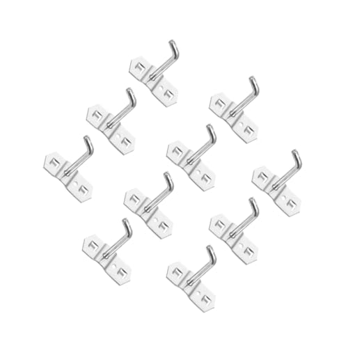 MOTHNUR 10 Stück Teiliges Profi eisen pegboard haken Praktische Aufbewahrungshaken für Werkstatt Lochwand organizer Platzsparend Robust Vielseitig für Garage Küche und Arbeitsbereich von MOTHNUR