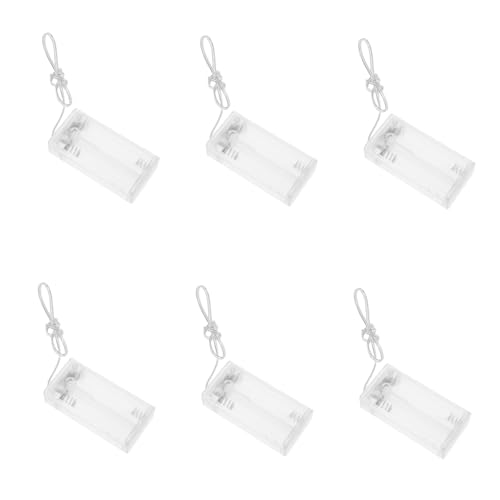MOTHNUR 10 Stück Teiliges Transparentes Aa Batteriegehäuse mit Schalter für Lichterketten Praktischer Kunststoff Batteriehalter mit Sicherem Verschluss Langlebig und Einfach zu Montieren von MOTHNUR
