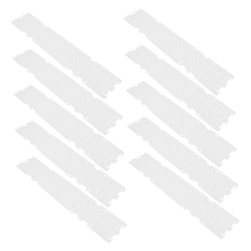 MOTHNUR 10 Stück Teiliges Transparentes Katzen Dornengitter Flexible Robuste Katzenabwehr Matte mit Spitzen Stacheln Wetterfest für Garten Pflanzen und Gemüse Schutz Zuschneidbar und von MOTHNUR