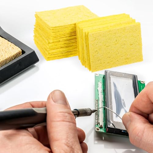 MOTHNUR 100 Stück Hochtemperaturbeständiger Lötkolben Reinigungsschwamm Saugstarker Soldering Iron Tip Cleaner für Langlebige Lötspitzenpflege und Vielseitige Lötmundreinigung Einfach zu MOTHNUR 100 Stück Hochtemperaturbeständiger Lötkolben Reinigungsschwamm Saugstarker Soldering Iron Tip Cleaner für Langlebige Lötspitzenpflege und Vielseitige Lötmundreinigung Einfach zu von MOTHNUR