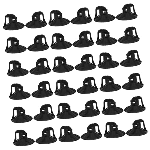 MOTHNUR 100 Stück Transparente PVC Saugnäpfe Langlebige Saugnäpfe für Fenster Auto windschutzscheibe Küche Bad Einfache Montage Klare Sicht Vielseitig Verwendbar von MOTHNUR