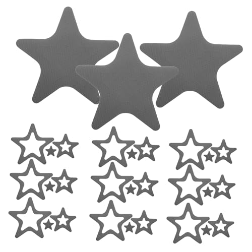 MOTHNUR 12 Stück Rutsch Badewannenaufkleber aus Hochdichtem Material wasserdichte Abziehbare Sternförmige Rutsch Bodensticker für Sicheres Duschen und Bad Kratzfest und Langlebig von MOTHNUR