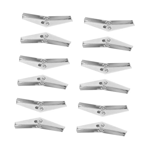 MOTHNUR 12 Stück Teiliges Verzinktes Flugzeug spreizdübel Flügelmuttern für Schwere Hohlwandbefestigung Trockenbau Möbelmontage und Vielseitigen DIY anwendungen von MOTHNUR