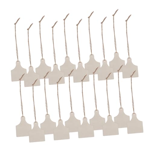 MOTHNUR 120 Sätze Unfinished Mini Wooden Cutting Boards mit Vorgebohrten Löchern Rechteckige Diy-holzanhänger für Weihnachtsdekoration Natürliche Maserung Vielseitig zum Bemalen und von MOTHNUR