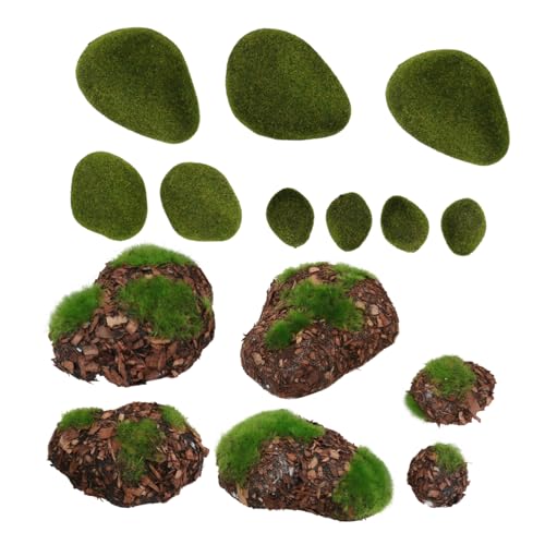 MOTHNUR 14 Stück Teiliges Künstliche Moossteine Realistisch Gestaltete Dekosteine mit Grünem Filzüberzug Leicht und Fein Verarbeitet für DIY Feengärten Terrarien und Wohnraumdeko MOTHNUR 14 Stück Teiliges Künstliche Moossteine Realistisch Gestaltete Dekosteine mit Grünem Filzüberzug Leicht und Fein Verarbeitet für DIY Feengärten Terrarien und Wohnraumdeko von MOTHNUR
