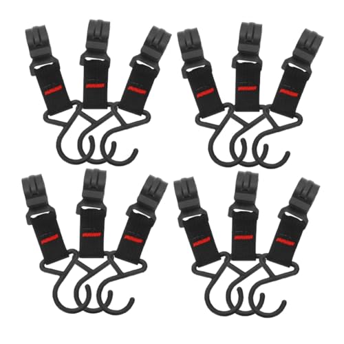 MOTHNUR 15 Stück Teiliges Camping haken Dickem Kunststoff mit Robustem Gewebtem Band Einfacher und Schneller Einhängehaken für Zeltstangen Taschen und Leichte Ausrüstung Beim von MOTHNUR