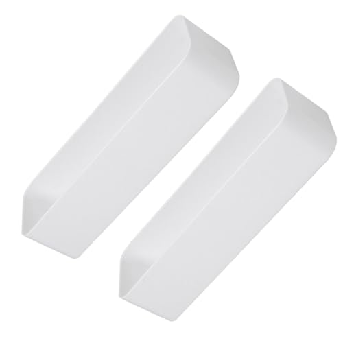 MOTHNUR 2 STÜCK Teiliges Wandregal aus Langlebigem Abs Selbstklebend und Bohrfrei Praktisches Aufbewahrungsbox Bad und Küche Platzsparende Wandhalterung in Weiß Einfache Montage von MOTHNUR