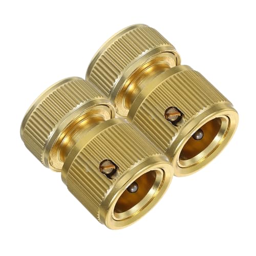 MOTHNUR 2 Stück Aluminiumlegierung Wasseranschlussadapter Kupferbeschichtet Schnellverbinder für Gartenschlauch und Bewässerungssysteme Robust Wiederverwendbar Einfache Installation MOTHNUR 2 Stück Aluminiumlegierung Wasseranschlussadapter Kupferbeschichtet Schnellverbinder für Gartenschlauch und Bewässerungssysteme Robust Wiederverwendbar Einfache Installation von MOTHNUR