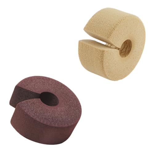 MOTHNUR 2 Stück Anti klemm Türstopper aus Weichem Material Rutschfest und Schützend Türhalter für Schiebetüren Einfache Anbringung Schutz vor Zugluft und Einklemmen Gelb und Kaffeebraun von MOTHNUR