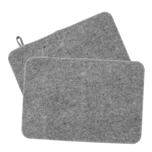 MOTHNUR 2 Stück Dicke Hitzebeständige Sauna Filzmatte Wasserabsorbierend Wärmeisolierend Vielseitig für Sauna Dampfbad Badezimmer Pflegeleicht als Saunabankauflage von MOTHNUR