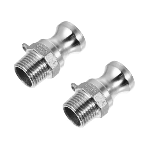 MOTHNUR 2 Stück Edelstahl Schnellkupplung Schlauchverbinder Außengewinde Camlock Adapter für Rohrverbindung Einfache Installation und Langlebig MOTHNUR 2 Stück Edelstahl Schnellkupplung Schlauchverbinder Außengewinde Camlock Adapter für Rohrverbindung Einfache Installation und Langlebig von MOTHNUR