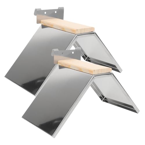 MOTHNUR 2 Stück Edelstahl Vogel Sitzstangen Passen für Tauben Papageien Robuste Vogelstütze Poliert Sicher Vielseitig Für Käfigspiel Zubehör von MOTHNUR