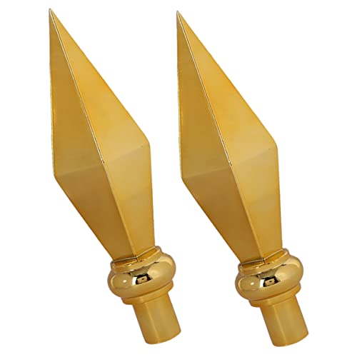 MOTHNUR 2 Stück Goldfarbener Fahnenmast Aufsatz aus Aluminium Langlebiges Flaggenmast Ornament Dekorativer Garten Flagpole Topper Handlich und Leicht für Außen Konferenzhallenfahnen MOTHNUR 2 Stück Goldfarbener Fahnenmast Aufsatz aus Aluminium Langlebiges Flaggenmast Ornament Dekorativer Garten Flagpole Topper Handlich und Leicht für Außen Konferenzhallenfahnen von MOTHNUR