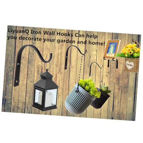 MOTHNUR 2 Stück Haken für Pflanzen und Blumenampeln Robuste Wandhalterung aus Eisen Vielseitiger Blumentopfhalter und Garderobenhaken für Innen Außenbereich Einfache Befestigung MOTHNUR 2 Stück Haken für Pflanzen und Blumenampeln Robuste Wandhalterung aus Eisen Vielseitiger Blumentopfhalter und Garderobenhaken für Innen Außenbereich Einfache Befestigung von MOTHNUR