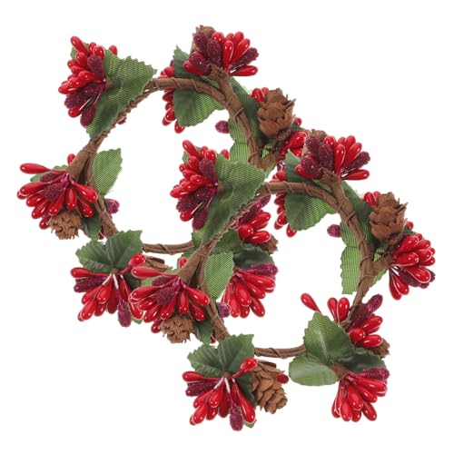 MOTHNUR 2 Stück Künstliche Weihnachtsgirlande Teilig mit Roten Beeren und Grünen Blättern Realistische Dekoration für Weihnachtsdeko Außen und Party Festlicher Kranz für Tisch und Kamin MOTHNUR 2 Stück Künstliche Weihnachtsgirlande Teilig mit Roten Beeren und Grünen Blättern Realistische Dekoration für Weihnachtsdeko Außen und Party Festlicher Kranz für Tisch und Kamin von MOTHNUR
