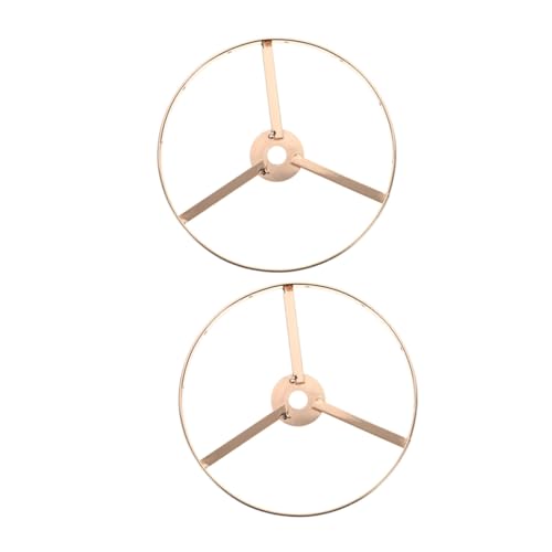 MOTHNUR 2 Stück Lampenschirm ringe aus Eisen DIY Lampenschirm Gestell Stabiler Runder Lampenrahmen Ø Lampenhalter für Tisch Stehlampen Langlebiges Zubehör für Lampenbau von MOTHNUR