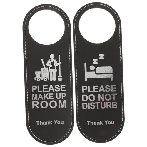 MOTHNUR 2 Stück Ledertürschild Hotel Türanhänger Doppelseitig Reinigung Türhänger Für Hotel Bar Club Tür und Wanddekoration MOTHNUR 2 Stück Ledertürschild Hotel Türanhänger Doppelseitig Reinigung Türhänger Für Hotel Bar Club Tür und Wanddekoration von MOTHNUR