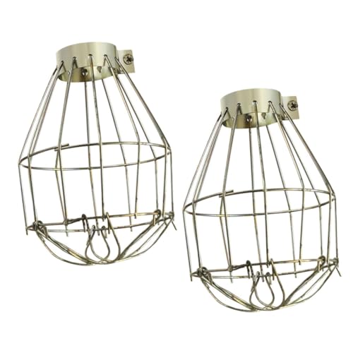 MOTHNUR 2 Stück Metall Lampenschutz Vintage Glühbirnen Schutzgitter Stabiles Lampenschirm Gestell Für Hängende Pendelleuchten Wandlampen MOTHNUR 2 Stück Metall Lampenschutz Vintage Glühbirnen Schutzgitter Stabiles Lampenschirm Gestell Für Hängende Pendelleuchten Wandlampen von MOTHNUR