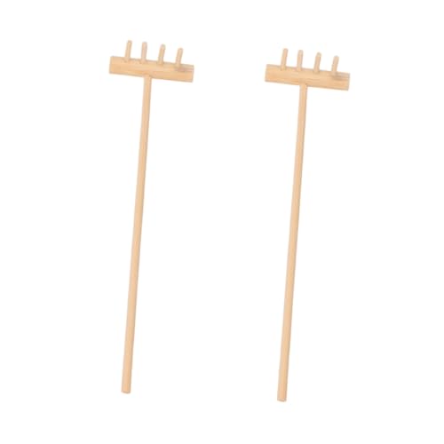 MOTHNUR 2 Stück Mini Zen Garten Rechen Four Tine Desktop Rake für Tisch Sandgärten Mini Gartenrechen für Kreative Muster Dekoratives Zen Garten Werkzeug für Jungen und Mädchen MOTHNUR 2 Stück Mini Zen Garten Rechen Four Tine Desktop Rake für Tisch Sandgärten Mini Gartenrechen für Kreative Muster Dekoratives Zen Garten Werkzeug für Jungen und Mädchen von MOTHNUR
