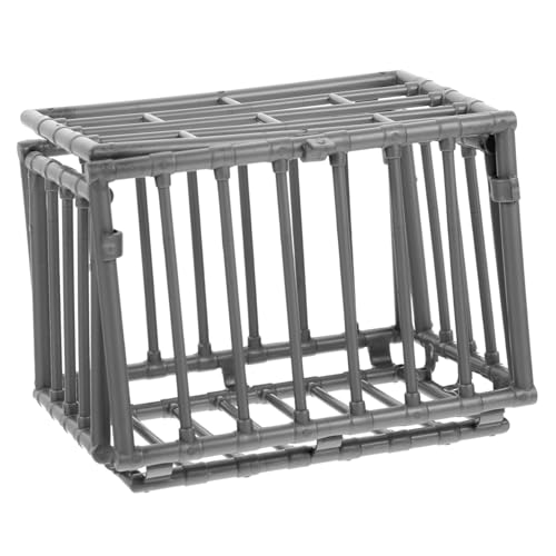 MOTHNUR 2 Stück Miniatur Käfig Modell aus Hochwertigem Kunststoff Leicht und Langlebig mit Befestigungslöchern für Schrauben Detailreiches DIY Zubehör für Miniaturhäuser und von MOTHNUR