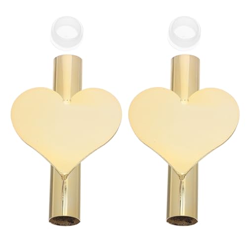 MOTHNUR 2 Stück Nordische Elegante Wandvase Gold Herz Metall Blumenhalter Selbstklebend Wandblumentopf für Kleine Bouquets Wohnzimmer Bad Küche Dekor ohne Bohren von MOTHNUR