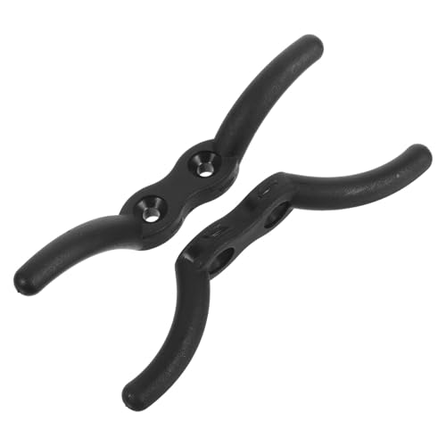 MOTHNUR 2 Stück Nylon Fahnenmast Haken Schwarz Robust Wetterfest Vielseitig für Flaggen und Segelboote Installieren Seilhalter Zubehör für Outdoor Anwendungen von MOTHNUR