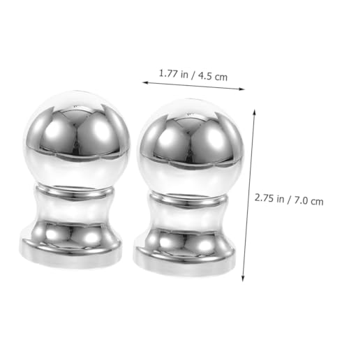 MOTHNUR 2 Stück Teiliges Fahnenmast Zubehör Silberfarbene Kugel Fahnenmastspitzen Wetterfest Einfache Dekorative Garten und Balkon Fahnenmasten Endkappen MOTHNUR 2 Stück Teiliges Fahnenmast Zubehör Silberfarbene Kugel Fahnenmastspitzen Wetterfest Einfache Dekorative Garten und Balkon Fahnenmasten Endkappen von MOTHNUR
