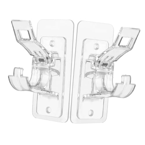 MOTHNUR 2 Stück Teiliges Selbstklebende Gardinenstangenhalter aus Robustem Kunststoff Transparente Halterungen für Duschvorhänge und Gardinen Einfache Montage ohne Bohren Geeignet für MOTHNUR 2 Stück Teiliges Selbstklebende Gardinenstangenhalter aus Robustem Kunststoff Transparente Halterungen für Duschvorhänge und Gardinen Einfache Montage ohne Bohren Geeignet für von MOTHNUR