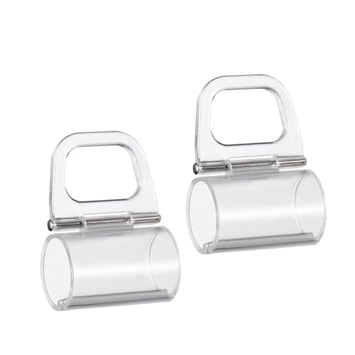 MOTHNUR 2 Stück Teiliges Transparentes Kunststoff fensterhaken Jalousien Schnurlos Einfache Montage Minimalistisches Design Geeignet für Rollos und Plissees Dekoratives Gardinenzubehör von MOTHNUR