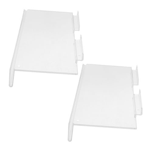 MOTHNUR 2 Stück Transparente Slat Wall Regale Wandmontierte Schuhregale aus Robustem Klarem Material Verschleißfest Einfache Installation Vielseitig für Zuhause und Einzelhandel Geeignet von MOTHNUR
