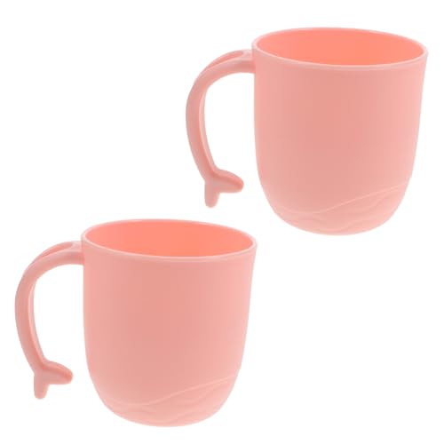 MOTHNUR 2 Stück Unzerbrechliche Mundspülbecher mit Delfin Schwanzgriff Vielseitige Kunststoffzahnbürstenbecher für Badezimmer Ergonomisch Sicher und Langlebig Rosa MOTHNUR 2 Stück Unzerbrechliche Mundspülbecher mit Delfin Schwanzgriff Vielseitige Kunststoffzahnbürstenbecher für Badezimmer Ergonomisch Sicher und Langlebig Rosa von MOTHNUR
