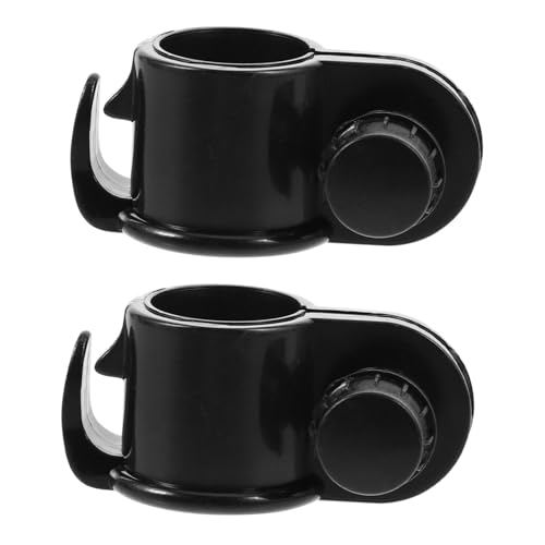 MOTHNUR 2 Stück Verstellbare Fahnenmast Clips Kunststoff Fahnenhalter Garten Flaggenhaken für Outdoor Sandflaggen Befestigung von MOTHNUR