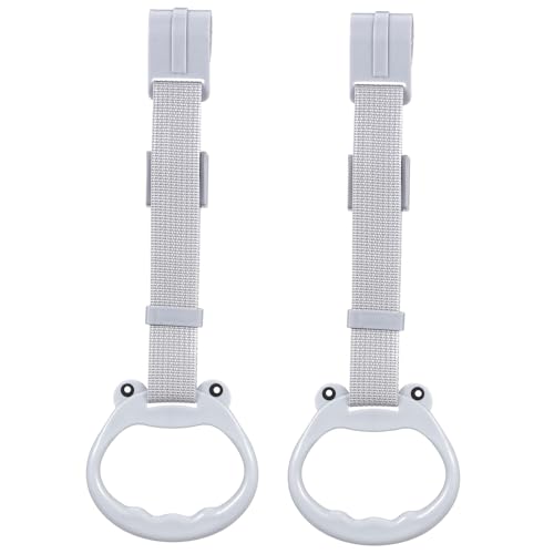 MOTHNUR 2 Verstellbare Pull Up Ringe Weiche Laufstall Griffhilfe Ergonomisch rutschfest Verstellbare Träger für Kinderbett und Sicherheitsübungsbett Sanfte Unterstützung für von MOTHNUR