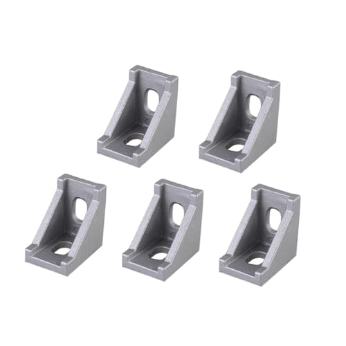 MOTHNUR 20 Stück Teiliges Eckwinkel Aluminiumlegierung Robuste Winkelverbinder für Aluminiumprofile Geeignet Drucker Cnc und Robotik Matte Oberfläche von MOTHNUR