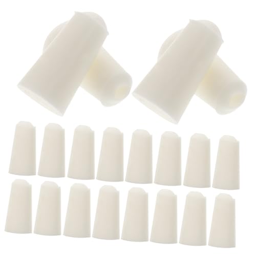 MOTHNUR 20 Stück Teiliges Silikonstopfen Kegelförmig mit Hochtemperaturbeständig Langlebig Labor reagenzglasverschluss für Flaschen und Reagenzgläser Vielseitig Einsetzbar von MOTHNUR