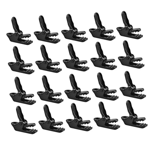 MOTHNUR 20 Stück Zeltclips für Camping Robuste Planenklammern Leicht und Tragbar Stabiler Halt bei Wind für Zelt und Planenbefestigungen von MOTHNUR