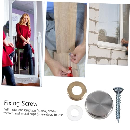 MOTHNUR 24 Stück Teiliges Edelstahl Spiegel Schrauben mit Dekorativen Abdeckkappen Korrosionsbeständig Langlebig Geeignet für Glasmöbel Spiegel und Acrylplattenbefestigung MOTHNUR 24 Stück Teiliges Edelstahl Spiegel Schrauben mit Dekorativen Abdeckkappen Korrosionsbeständig Langlebig Geeignet für Glasmöbel Spiegel und Acrylplattenbefestigung von MOTHNUR