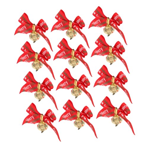 MOTHNUR 24 Stück Teiliges Weihnachtsdeko Schleifenband mit Kleinen Glocken Dekorative Rote Schleifen für Weihnachtsbaum Geschenkverpackung Tür und Raumdekoration Festliche Weihnachtsbaum MOTHNUR 24 Stück Teiliges Weihnachtsdeko Schleifenband mit Kleinen Glocken Dekorative Rote Schleifen für Weihnachtsbaum Geschenkverpackung Tür und Raumdekoration Festliche Weihnachtsbaum von MOTHNUR