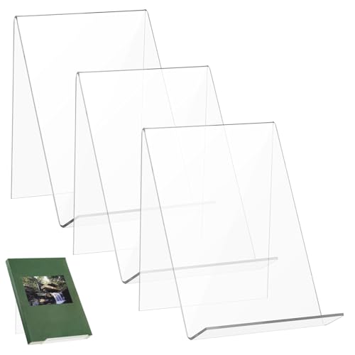 MOTHNUR 3 Acryl Buchständer Klar Vielseitig Einsetzbar Stabil Platzsparend Leicht für Bücher Magazine Alben Prospekte Bilder für Schreibtisch Nachtisch MOTHNUR 3 Acryl Buchständer Klar Vielseitig Einsetzbar Stabil Platzsparend Leicht für Bücher Magazine Alben Prospekte Bilder für Schreibtisch Nachtisch von MOTHNUR