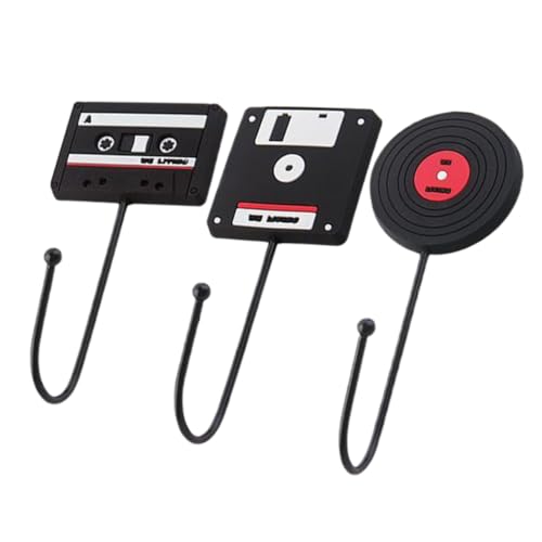 MOTHNUR 3 Stück Retro Wandhaken Selbstklebend Vintage Vinyl Schallplatten Design Dekorativer Tür Bad organizer Starker Haftung für Küche Wohnzimmer und Schlafzimmer MOTHNUR 3 Stück Retro Wandhaken Selbstklebend Vintage Vinyl Schallplatten Design Dekorativer Tür Bad organizer Starker Haftung für Küche Wohnzimmer und Schlafzimmer von MOTHNUR