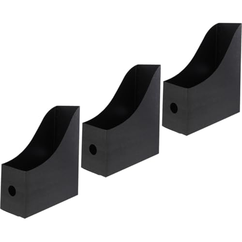 MOTHNUR 3 Stück Schwarzes PP Desktop Dateiablage Praktischer Magazinhalter und Ordner Organizer für Büro und Schule Stapelbares Schreibtischregal zur Effizienten Büroorganisation MOTHNUR 3 Stück Schwarzes PP Desktop Dateiablage Praktischer Magazinhalter und Ordner Organizer für Büro und Schule Stapelbares Schreibtischregal zur Effizienten Büroorganisation von MOTHNUR