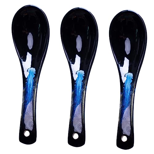 MOTHNUR 3 Stück Teiliges Keramik Löffel Ergonomische Esslöffel für Suppe Reis und Porridge Gesundes und Sicheres Küchengerät Leicht und Platzsparend MOTHNUR 3 Stück Teiliges Keramik Löffel Ergonomische Esslöffel für Suppe Reis und Porridge Gesundes und Sicheres Küchengerät Leicht und Platzsparend von MOTHNUR