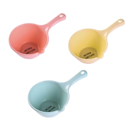 MOTHNUR 3 Stück Teiliges Küchen Wasserschöpfer mit Langem Griff Robuste Kelle in Khaki Rosa und Blau Großer Fassungsvermögen für Haushalt Garten Obst und Gemüsewaschen MOTHNUR 3 Stück Teiliges Küchen Wasserschöpfer mit Langem Griff Robuste Kelle in Khaki Rosa und Blau Großer Fassungsvermögen für Haushalt Garten Obst und Gemüsewaschen von MOTHNUR