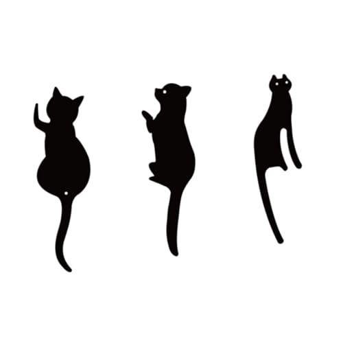 MOTHNUR 3 Stück Teiliges Metall wandhaken Katzenmotiv Selbstklebend Bohrfrei Vielseitig für Mantel Handtuch Schlüssel Stark Haftend für Wohnzimmer Küche Bad MOTHNUR 3 Stück Teiliges Metall wandhaken Katzenmotiv Selbstklebend Bohrfrei Vielseitig für Mantel Handtuch Schlüssel Stark Haftend für Wohnzimmer Küche Bad von MOTHNUR