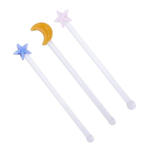 MOTHNUR 3 Stück Teiliges Rührstäbe Langlebig Leicht Cocktail Kaffee Tee Saft Rührer Party Zubehör von MOTHNUR