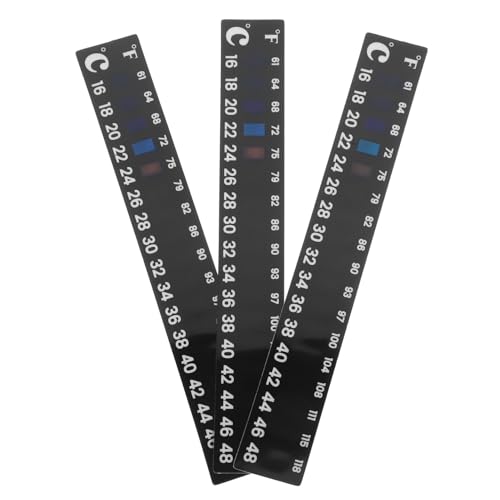 MOTHNUR 3 Stück Teiliges Selbstklebender Fermentationsthermometer Temperaturstreifen Farbwechsel Sicherer Temperaturanzeiger für Weinbrauen und Gärung zu Hause von MOTHNUR