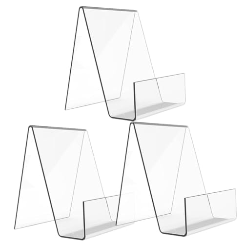 MOTHNUR 3 Stück Transparente Acryl Buchstütze Multifunktionaler Klarer Buchhalter und Magazinständer für Schule und Büro Dekorativer und Praktischer Tisch Organizer für Bücher und Alben MOTHNUR 3 Stück Transparente Acryl Buchstütze Multifunktionaler Klarer Buchhalter und Magazinständer für Schule und Büro Dekorativer und Praktischer Tisch Organizer für Bücher und Alben von MOTHNUR