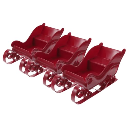 MOTHNUR 3 Stück Weihnachts Schlitten Dekoration Teiliges aus Klassisches Design für Tisch und Partydeko Rote Schlitten für Festliche Weihnachtsatmosphäre und Baumschmuck Geeignet MOTHNUR 3 Stück Weihnachts Schlitten Dekoration Teiliges aus Klassisches Design für Tisch und Partydeko Rote Schlitten für Festliche Weihnachtsatmosphäre und Baumschmuck Geeignet von MOTHNUR